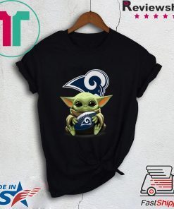 Baby Yoda Hug Los Angeles Rams Offcial T-Shirt