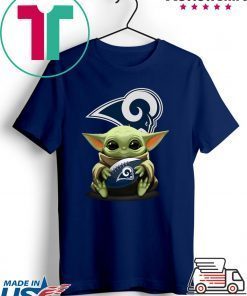 Baby Yoda Hug Los Angeles Rams Offcial T-Shirt