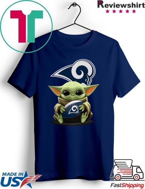 Baby Yoda Hug Los Angeles Rams Offcial T-Shirt