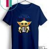 Baby Yoda Hug Michelob Ultra Beer Gift T-Shirt
