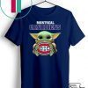Baby Yoda Hug Montreal Canadiens Gift T-Shirt