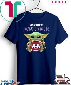Baby Yoda Hug Montreal Canadiens Gift T-Shirt