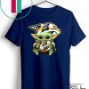 Baby Yoda Hug Nashville Predators Gift T-Shirts