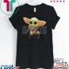 Baby Yoda Hug New Orleans Saints Gift T-Shirt