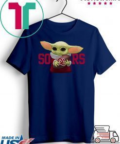 Baby Yoda Hug Oklahoma Sooners Gift T-Shirt