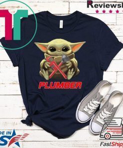 Baby Yoda Hug Plumber Gift T-Shirt