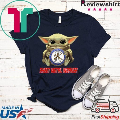 Baby Yoda Hug Sheet Metal Worker Gift T-Shirt