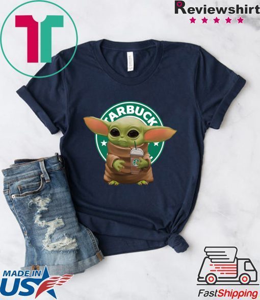 Baby Yoda Hug Starbuck Coffee Gift T-Shirt