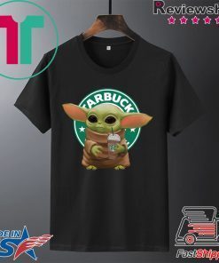 Baby Yoda Hug Starbuck Coffee Gift T-Shirt