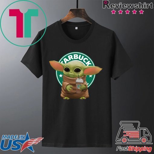 Baby Yoda Hug Starbuck Coffee Gift T-Shirt