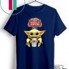 Baby Yoda Hug Stella Artois Beer Gift T-Shirt