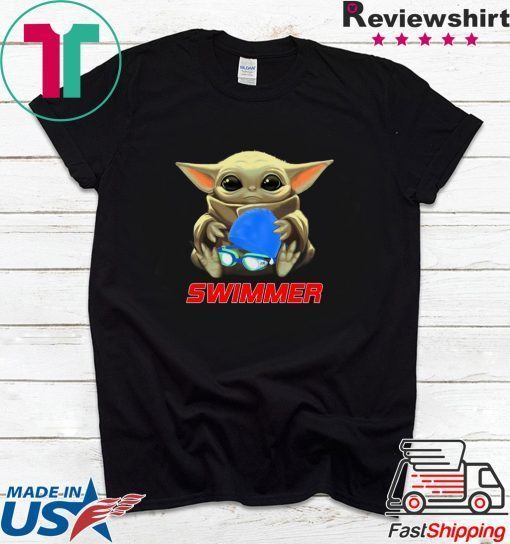 Baby Yoda Hug Swimmer Gift T-Shirt