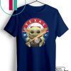Baby Yoda Hug Texas Rangers Logo Gift T-Shirt