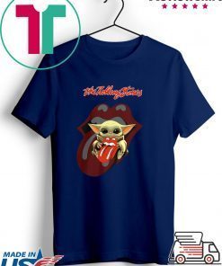 Baby Yoda Hug The Rolling Stones Gift T-Shirt