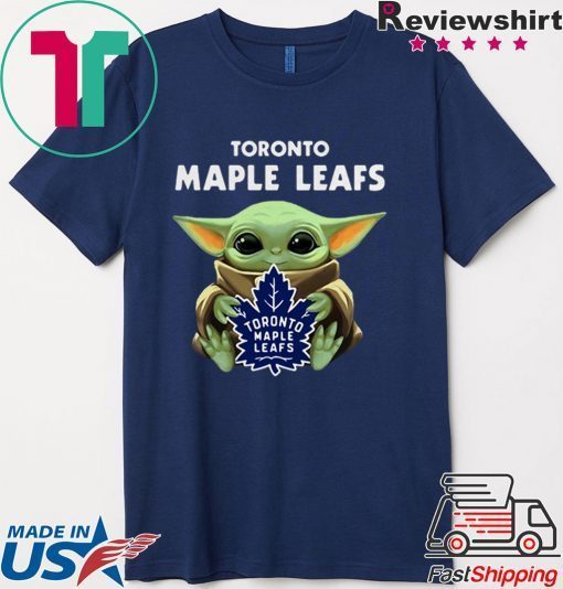 Baby Yoda Hug Toronto Maple Leafs Gift T-Shirt