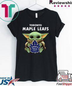 Baby Yoda Hug Toronto Maple Leafs Gift T-Shirt