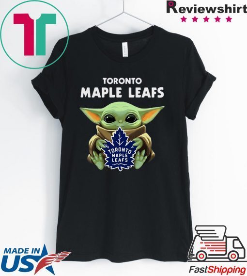 Baby Yoda Hug Toronto Maple Leafs Gift T-Shirt