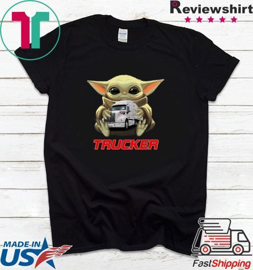 Baby Yoda Hug Trucker Gift T-Shirt