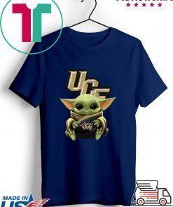 Baby Yoda Hug Ucf Knights Gift T-Shirt