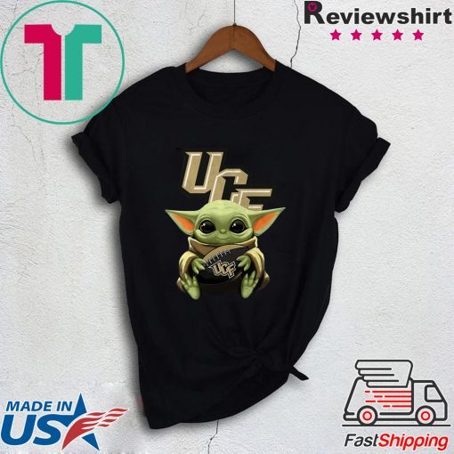 Baby Yoda Hug Ucf Knights Gift T-Shirt