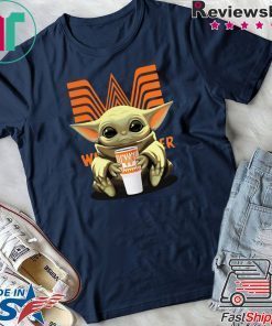 Womens Baby Yoda Hug Whataburger T-Shirt