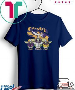 Baby Yoda LSU Tigers Gift T-Shirt