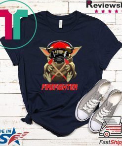 Baby Yoda Mashup Firefighter Star Wars Gift T-Shirt