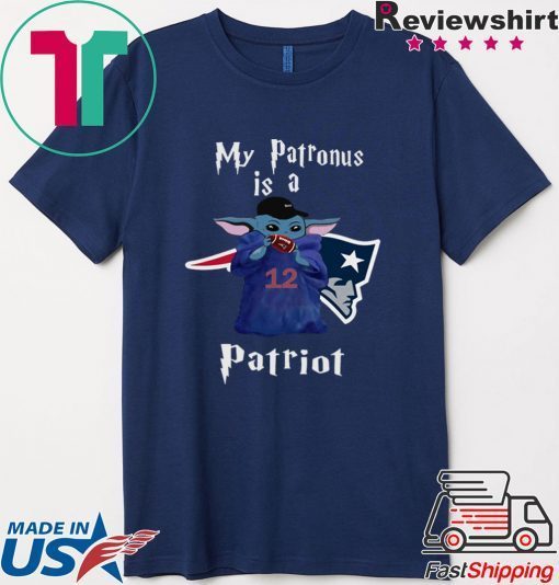 Baby Yoda My Patronus is a New England Patriots Gift T-Shirt