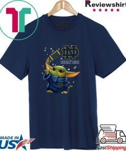 Baby Yoda Notre Dame Fighting Irish Gift T-Shirt