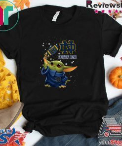 Baby Yoda Notre Dame Fighting Irish Gift T-Shirt
