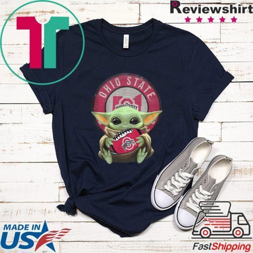 Baby Yoda Ohio State Ball Logo Gift T-Shirt