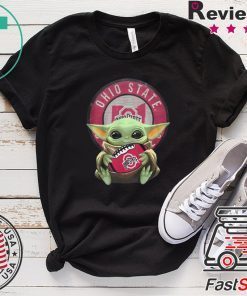 Baby Yoda Ohio State Ball Logo Gift T-Shirt