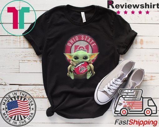 Baby Yoda Ohio State Ball Logo Gift T-Shirt