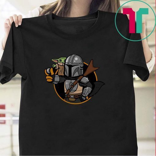 Baby Yoda Vault Mando and Child Mandalorian Gift T-Shirt