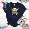Baby Yoda hold New England Patriots Star Wars Gift T-Shirt