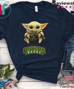 Baby Yoda hug Baylor Bears Gift T-Shirt