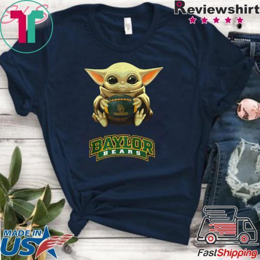 Baby Yoda hug Baylor Bears Gift T-Shirt