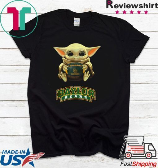 Baby Yoda hug Baylor Bears Gift T-Shirt