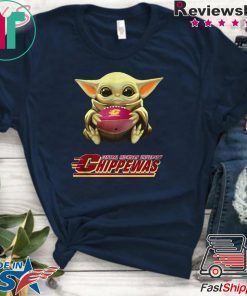 Baby Yoda hug Central Michigan Chippewas Gift T-Shirt