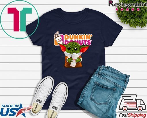 Baby Yoda hug Dunkin’ Donuts Gift T-Shirt