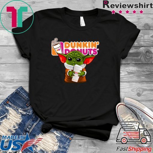 Baby Yoda hug Dunkin’ Donuts Gift T-Shirt