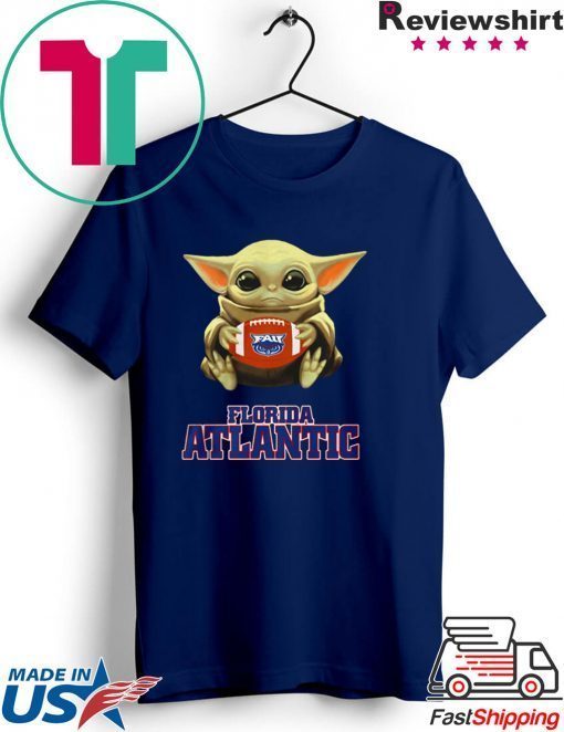 Baby Yoda hug Florida Atlantic Gift T-Shirt