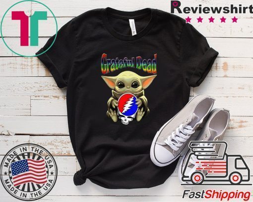 Baby Yoda hug Grateful Dead Star Wars Mandalorian Gift T-Shirt