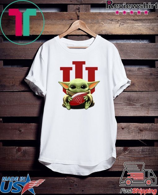 Baby Yoda hug Indiana Hoosiers Star Wars Gift T-Shirt