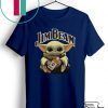 Baby Yoda hug Jim Beam Whiskey Gift T-Shirt