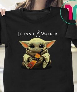 Baby Yoda hug Johnnie Walker Whiskey Gift T-Shirt