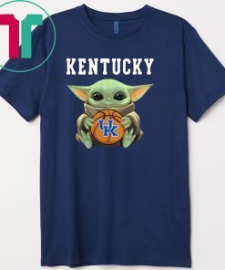 Baby Yoda hug Kentucky Wildcats Gift T-Shirts