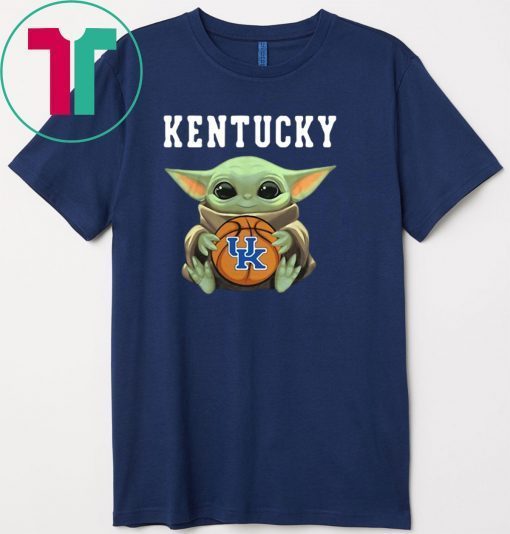 Baby Yoda hug Kentucky Wildcats Gift T-Shirts