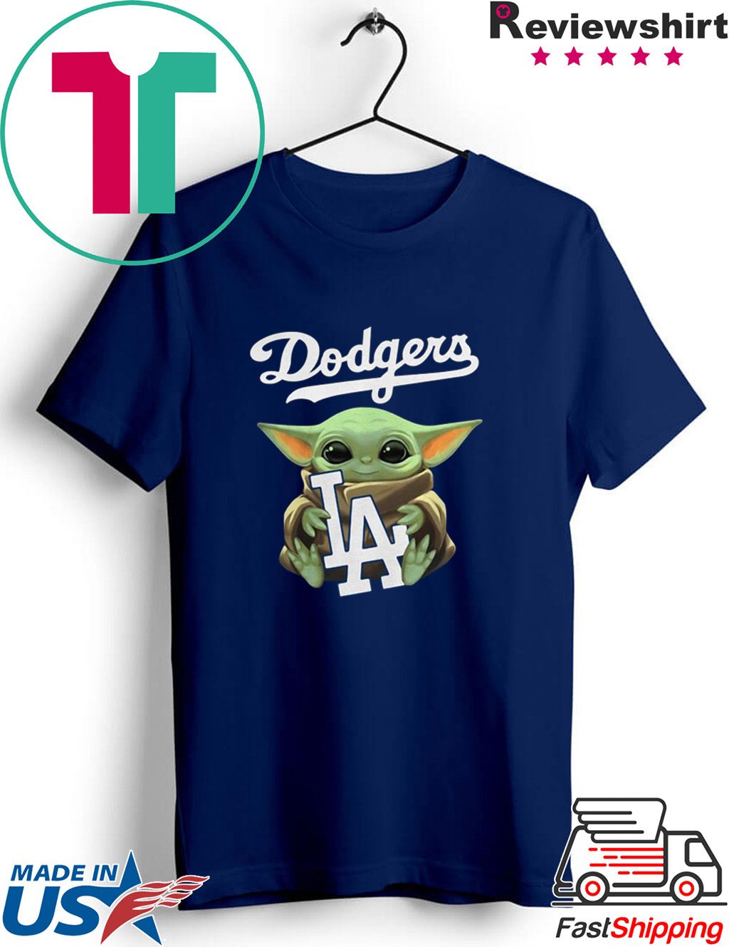 baby yoda dodgers shirt