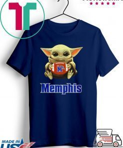 Baby Yoda hug Memphis Tigers Gift T-Shirt